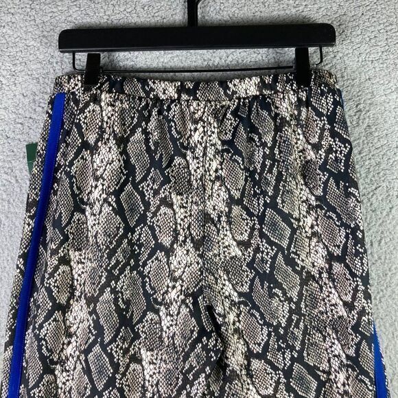 Snake Skin Print Pants Womens Stretch High Rise Snakeskin Size Medium Blue NWT - Picture 9 of 10